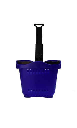 An image of the Set of 10 Rolling Shopping Baskets
