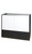 48 inch Full Vision Black Display Case Assembled Back Closed