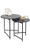 An image of the Round Nesting Tables with frames on the tabletop