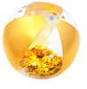 George Marshall 16" Glitter Filled Beach Ball- Gold