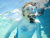 U.S. Divers Adult GoPro-Ready Submersible Snorkel Set- Blue