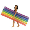 PoolCandy Glitter Collection Rainbow Ombre Deluxe Pool Raft - 74in