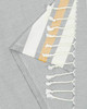 Sand Cloud 100% Turkish Organic Cotton Towel - Grey Dobby Stripe w/Pocket - 38x64