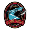 Salt Life SAD978 Shark Stout Sticker - Black