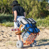 Wheeleez WZ1-BCFM Beach Cart Folding Mini - Orange