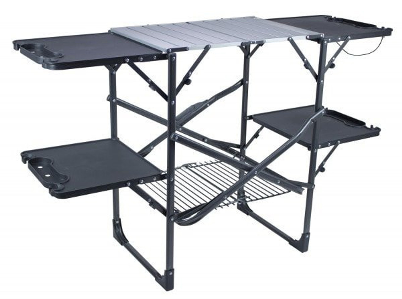 GCI Outdoor Slim-Fold Cook Station - Black Chrome