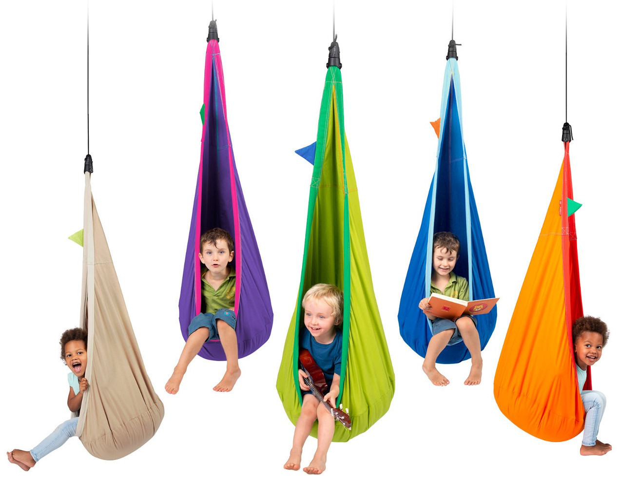 LA SIESTA Joki - Organic Cotton Kids Hanging Nest with Suspension