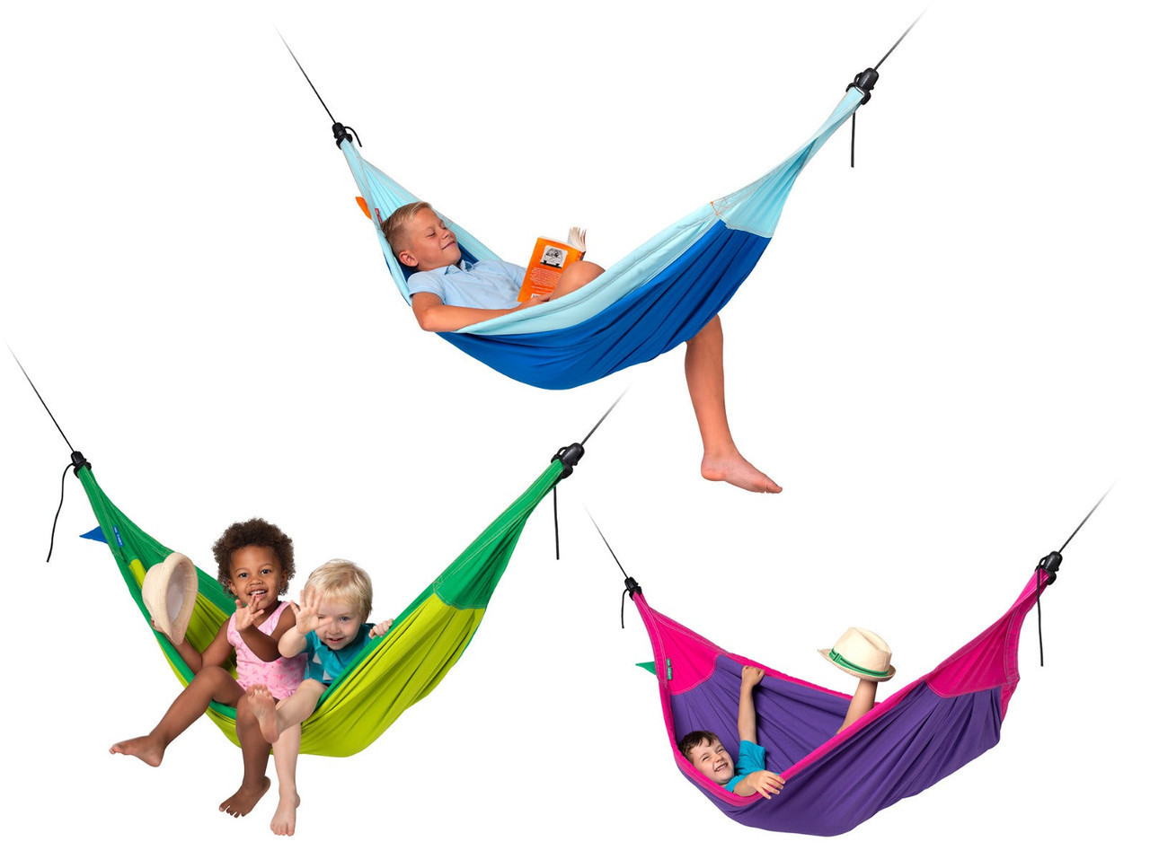 LA SIESTA Moki - Organic Cotton Kids Hammock with Suspension