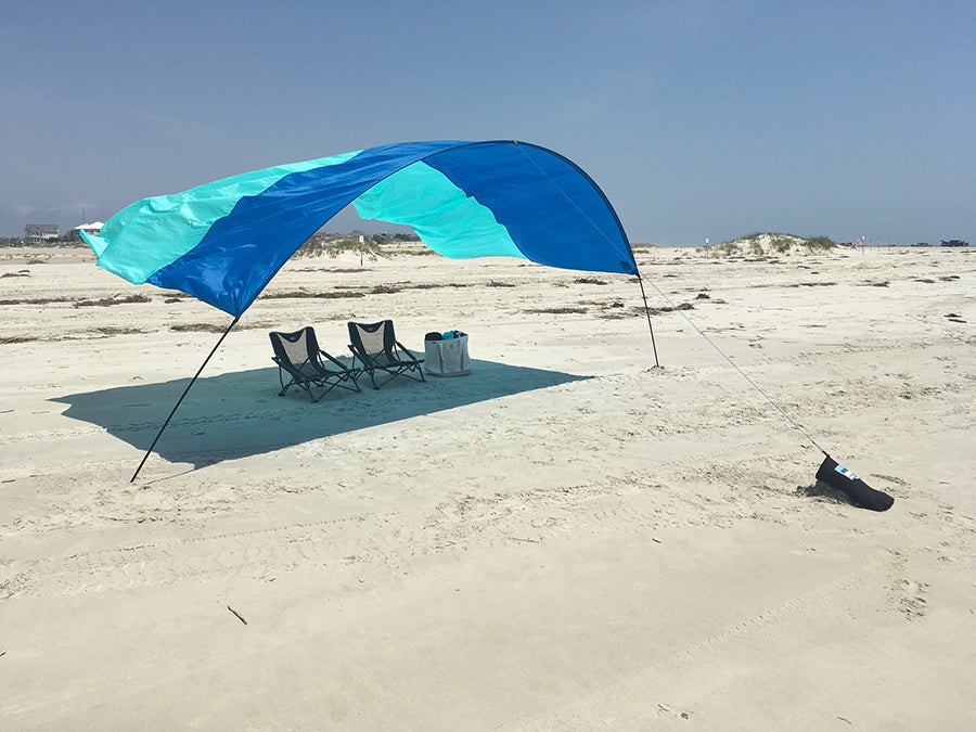 Shibumi Beach Shade 15x10 - Blue/Teal