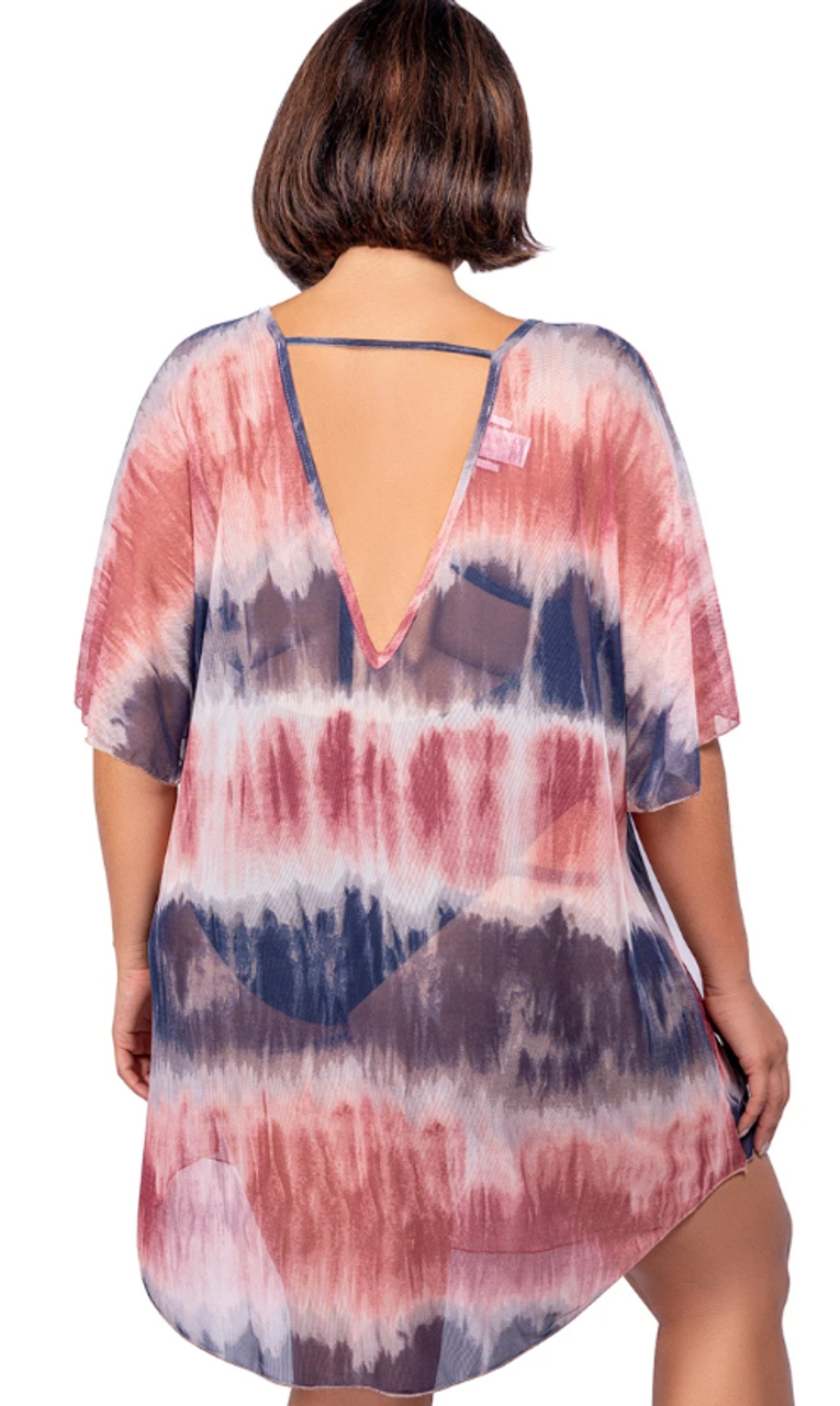 Jordan Taylor V-Neck Batwing Sleeve Tunic - Navy