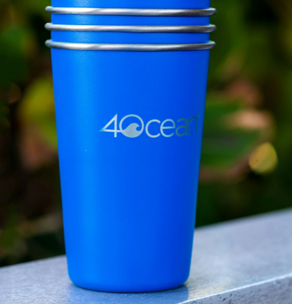4ocean Reusable Stainless Steel Cups - 4 Pack