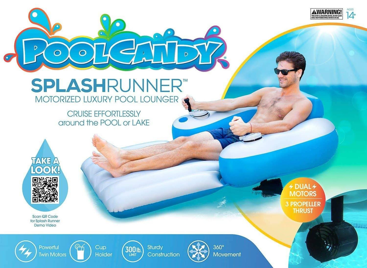 PoolCandy Splash Runner Motorized Pool Lounger