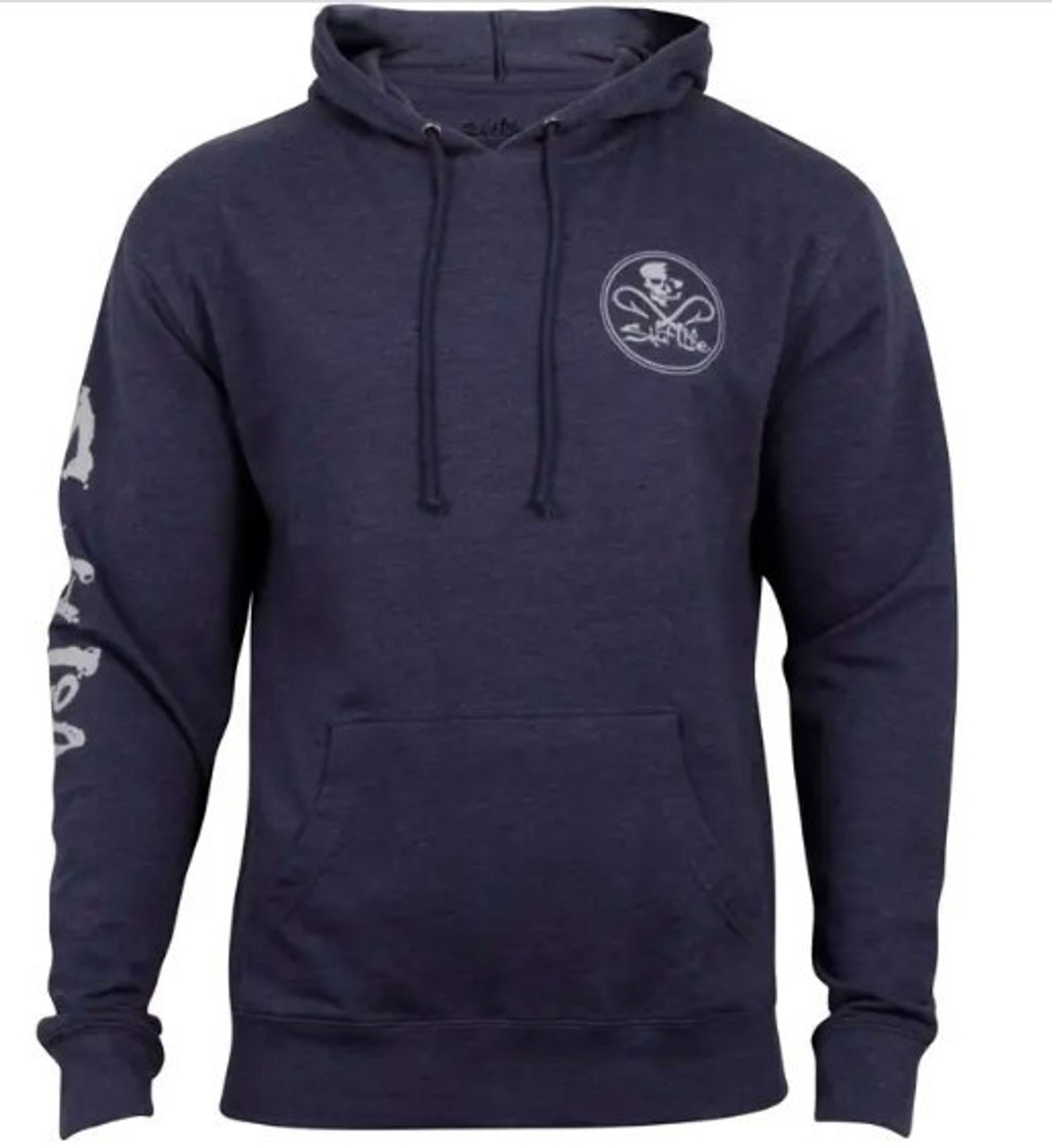Salt life skull and hooks hoodie Clearance