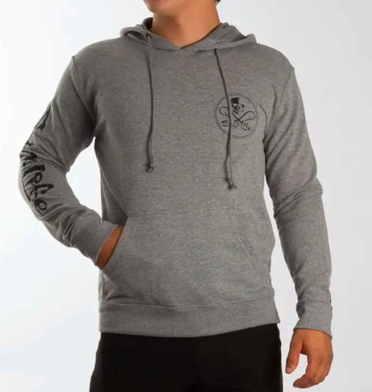 Salt life skull and hooks hoodie Clearance