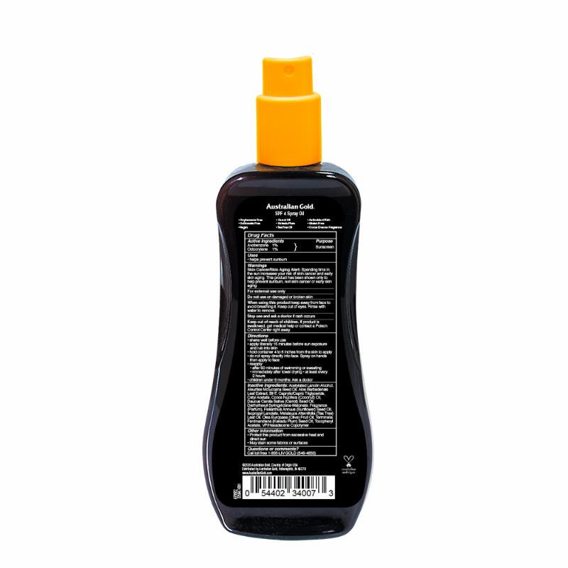 Australian Gold Hydrating Spray Oil SPF 4 - 8oz