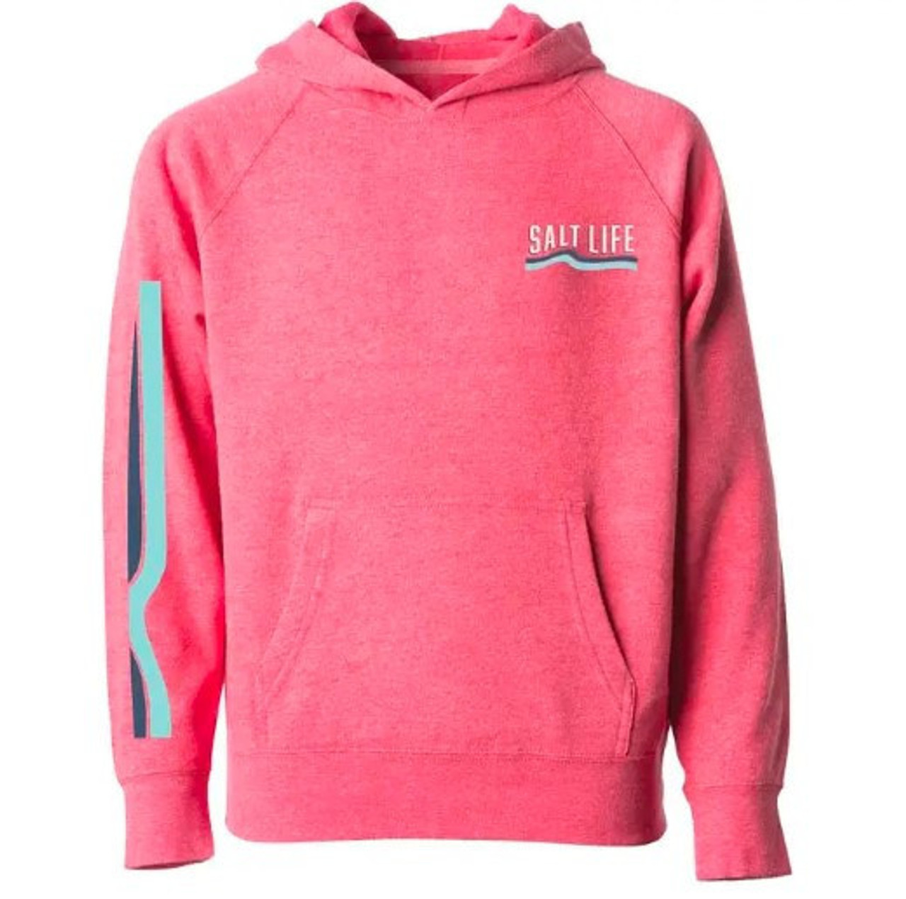 Salt Life Let It Go Youth Hoodie - Pomegranate Heather