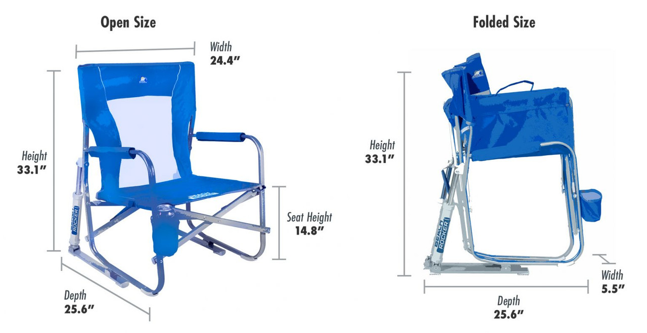 GCI Outdoor  Beach Rocker - Saybrook Blue