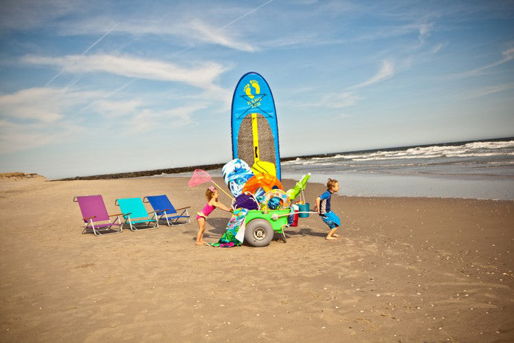 WheelEEZ® WZ1-BC Beach Cart - Green