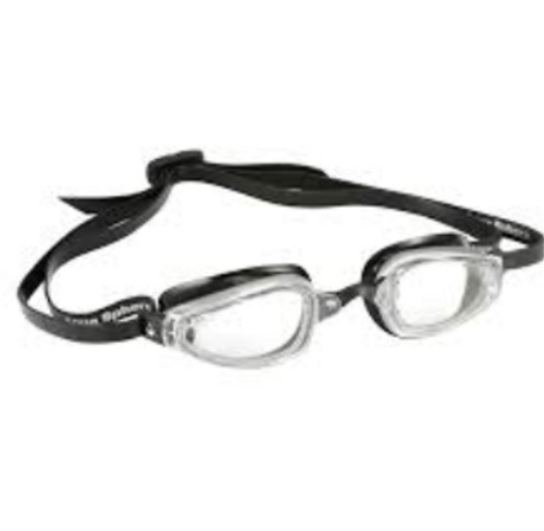 Michael Phelps Adult K180 Goggle - Clear Lens - Silver/Black