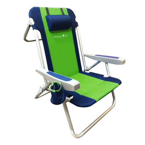Caribbean Joe Aluminum Matte Frame - 5 Position - Backpack Chair