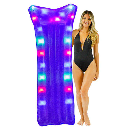 PoolCandy Illuminated LED Pillow Raft PoolCandy Illuminated LED Pillow Raft