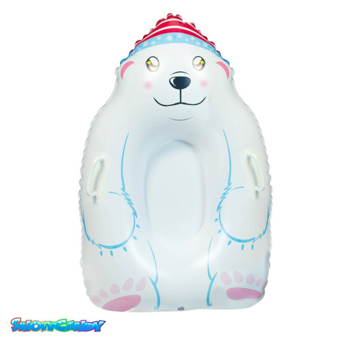 PoolCandy Inflatable Polar Bear Sled