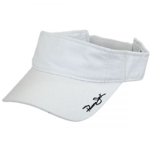 Panama Jack Men's Signature Script Visor - White