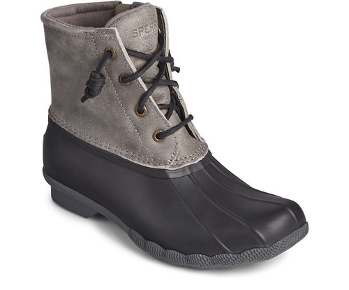 Sperry Women's Saltwater Leather Duck Boot - Navy/Grey