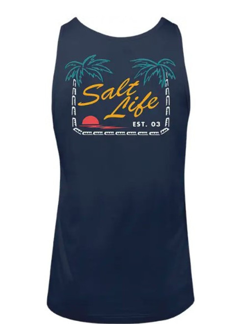 Salt Life Palm Cove Tank - Deep Navy