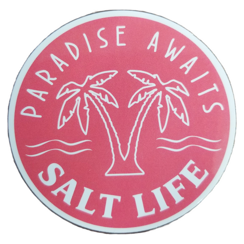 Salt Life SAD991 Sticker Paradise Awaits - Flago