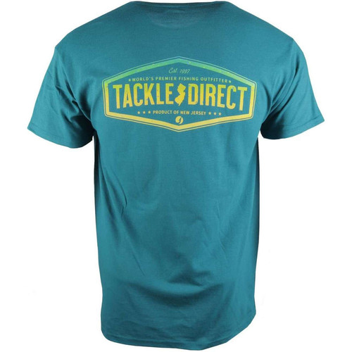 TackleDirect Dorado Badge Short Sleeve Shirt Galapagos Blue