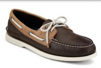 Sperry Men's A/O Top-Sider - Dark Brown/Tan - Size 7.5M