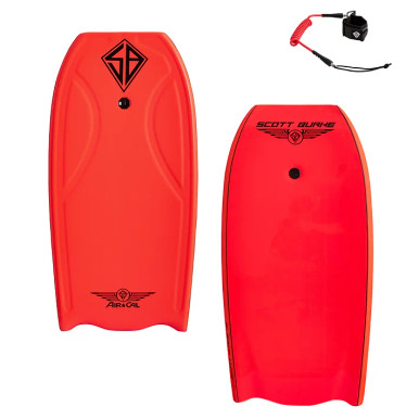 Bodyboard Scott Burke Krypton 3,5 Pieds (1,07m) Avec Laisse - Bicolore - Neuf