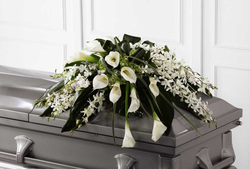 Angel Wings Casket Spray