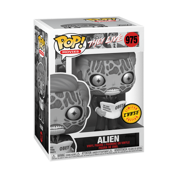 Funko POP! Movies They Live Alien (Chase) (Black & White) #975 Vinyl Figure