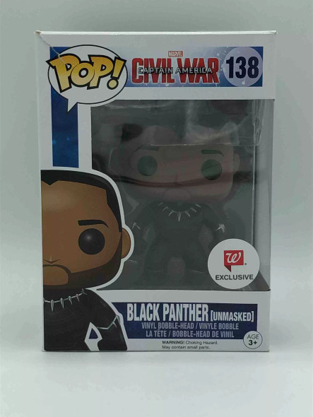 Funko POP! Marvel Captain America: Civil War Black Panther (Unmasked) #138 - (64769)