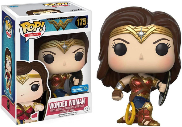 Funko POP! Heroes (DC Comics) Wonder Woman with Shield #175 Walmart Exclusive