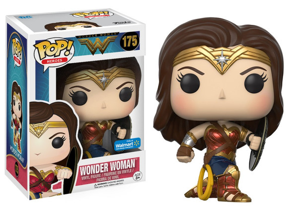 Funko POP! Heroes (DC Comics) Wonder Woman with Shield #175 Walmart Exclusive