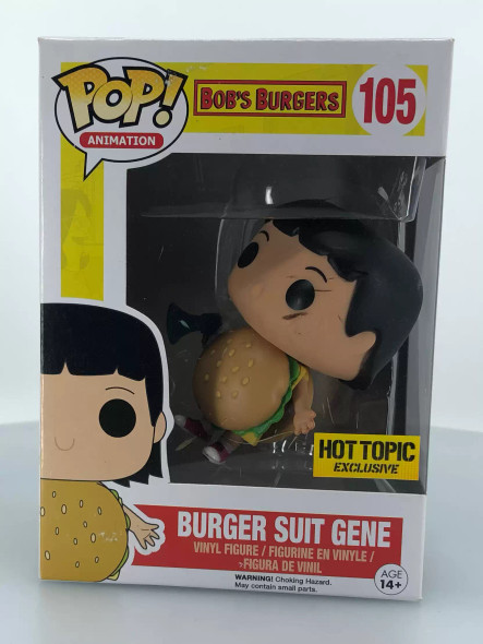 Funko POP! Animation Bob's Burgers Gene Belcher in Burger Suit #105 Vinyl Figure - (92049)