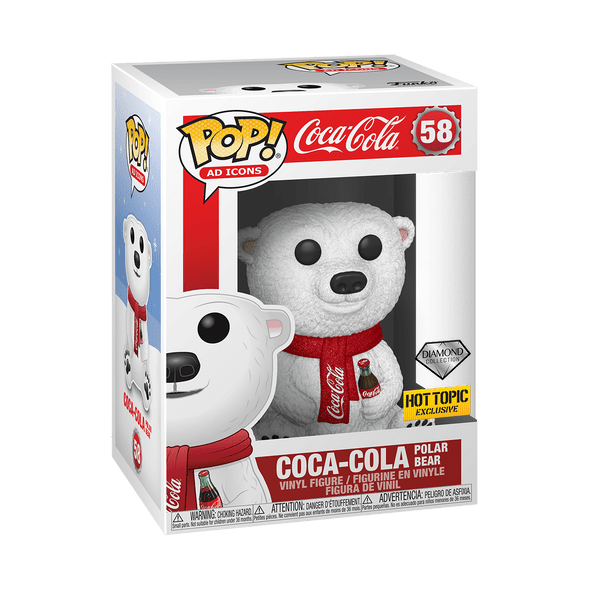 Funko POP! Ad Icons Coca-Cola Polar Bear (Diamond Glitter) #58 Vinyl Figure