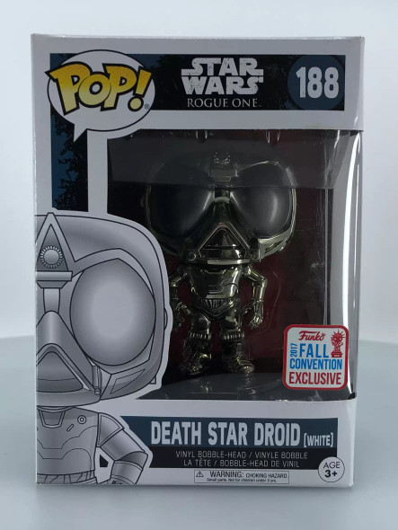 Funko POP! Star Wars Rogue One Death Star Droid (Chrome) #188 Vinyl Figure - (92791)