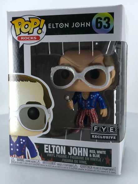Funko POP! Rocks Elton John (USA) (Glitter) #63 Vinyl Figure - (92697)