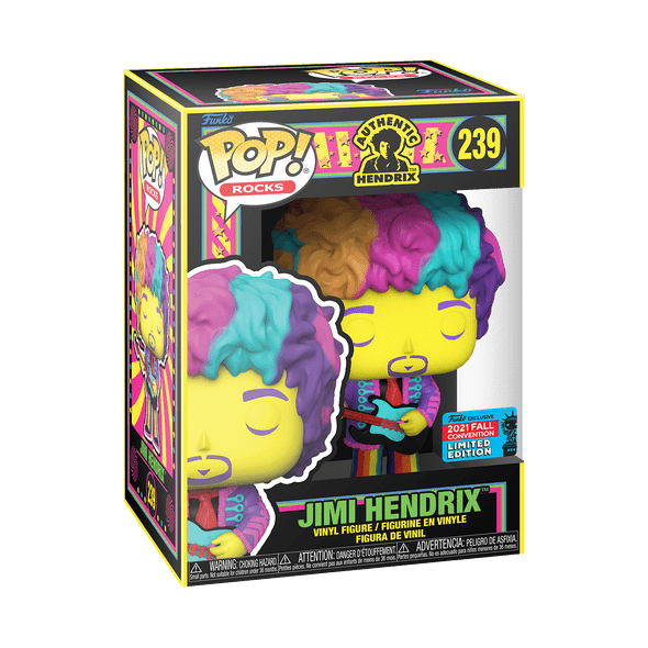 Funko POP! Rocks Jimi Hendrix (Blacklight) #239 Vinyl Figure