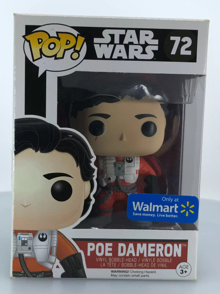 Funko POP! Star Wars The Force Awakens Poe Dameron Unmasked #72 Vinyl Figure - (94207)