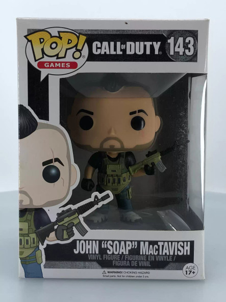 Funko POP! Games Call of Duty John "Soap" MacTavish #143 Vinyl Figure - (95211)