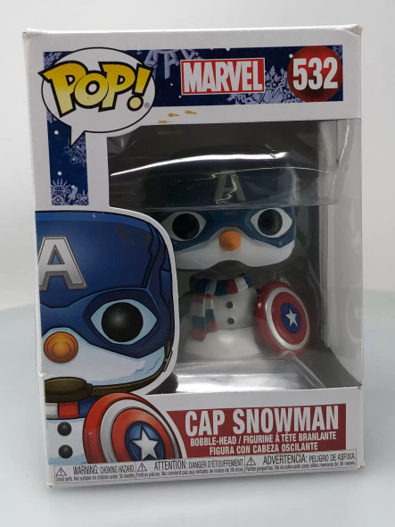 Funko POP! Marvel Holiday Cap Snowman #532 Vinyl Figure - (97275)