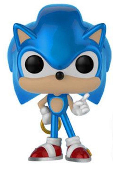 Funko POP! Games Sonic The Hedgehog Sonic with Ring (Metallic) #283 Vinyl Figure