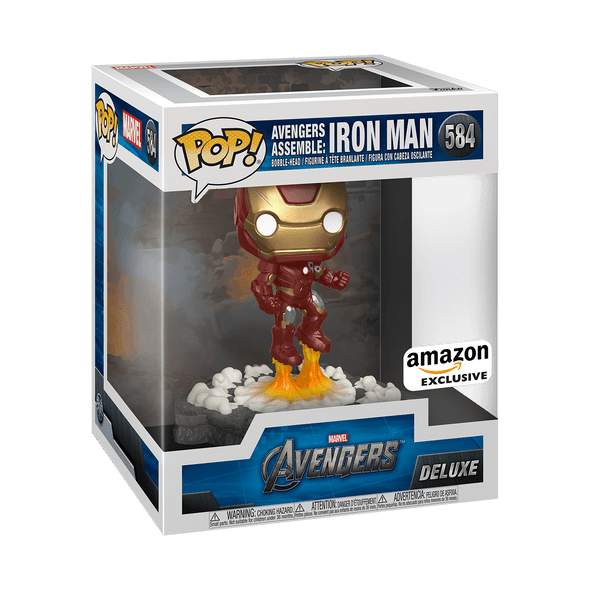 Funko POP! Marvel Avengers Assemble:Iron Man (Supersized) #584 Amazon Exclusive