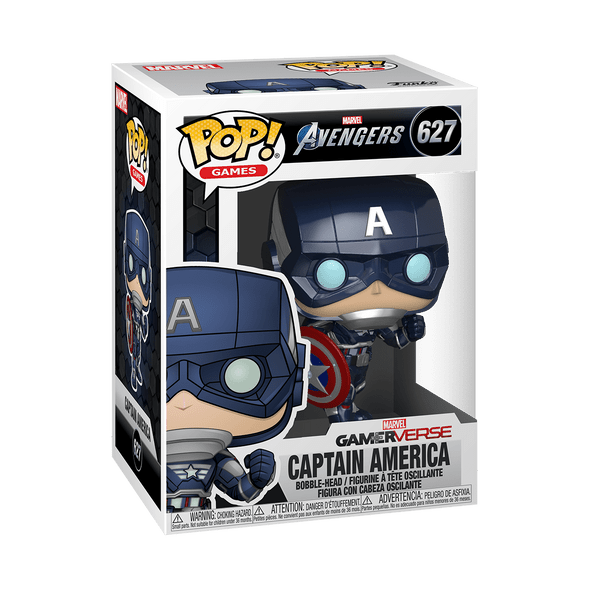 Funko POP! Games Marvel Avengers Gamerverse Captain America #627 Vinyl Figure