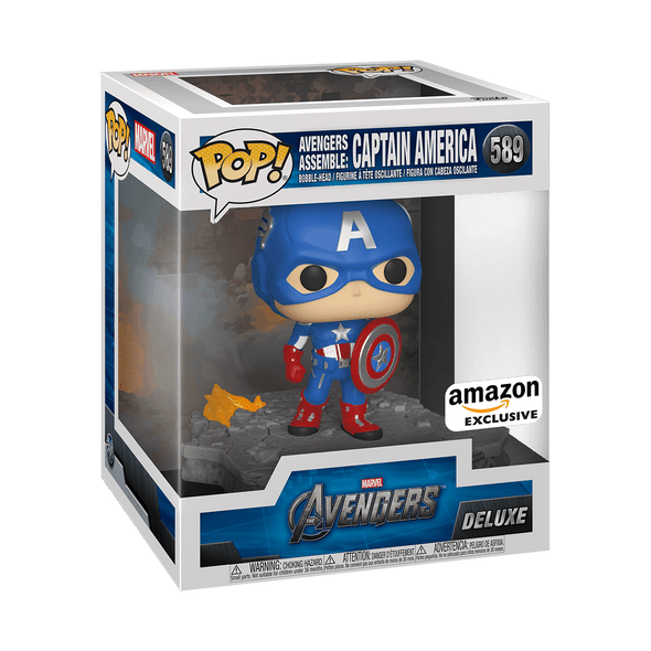 Funko POP! Marvel Avengers Assemble:Captain America #589 Amazon Exclusive